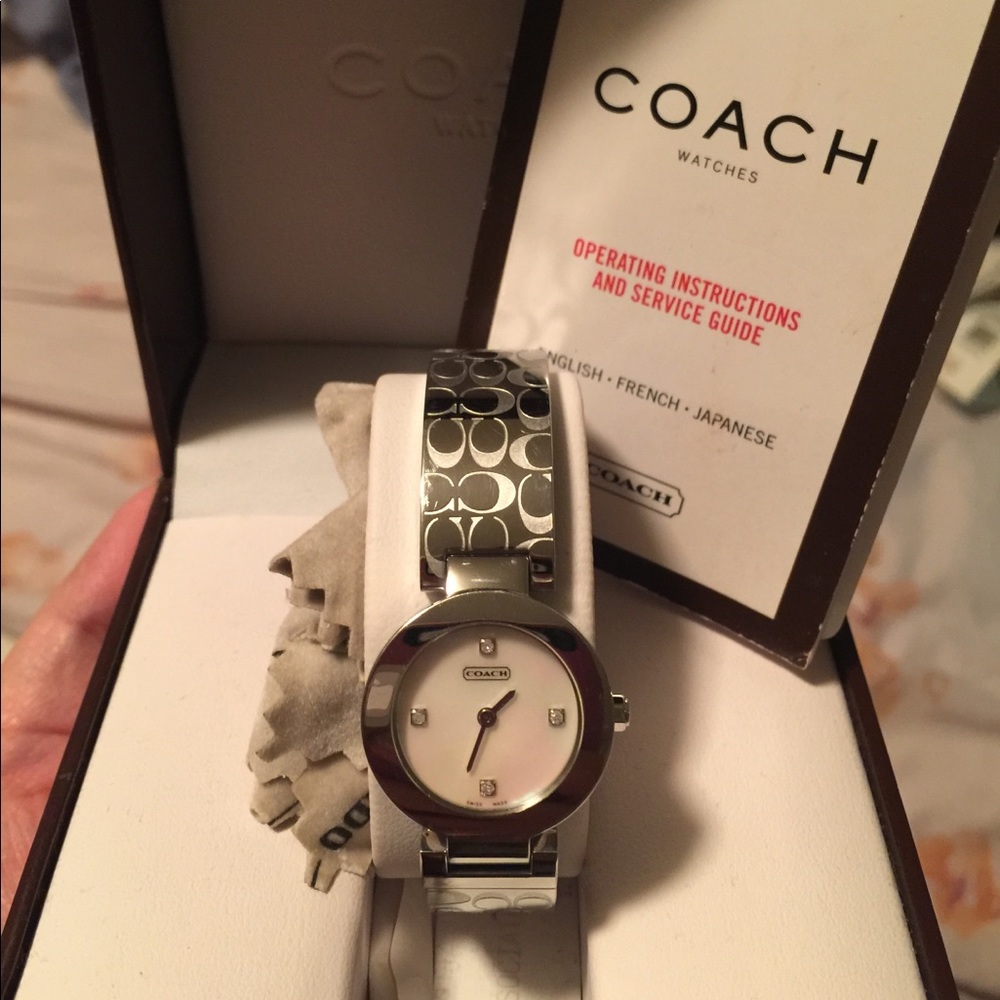Coach Watch w/ Diamonds